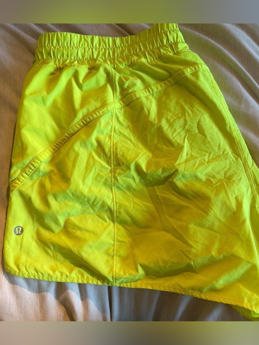 lululemon athletica Neon Yellow Athletic Shorts